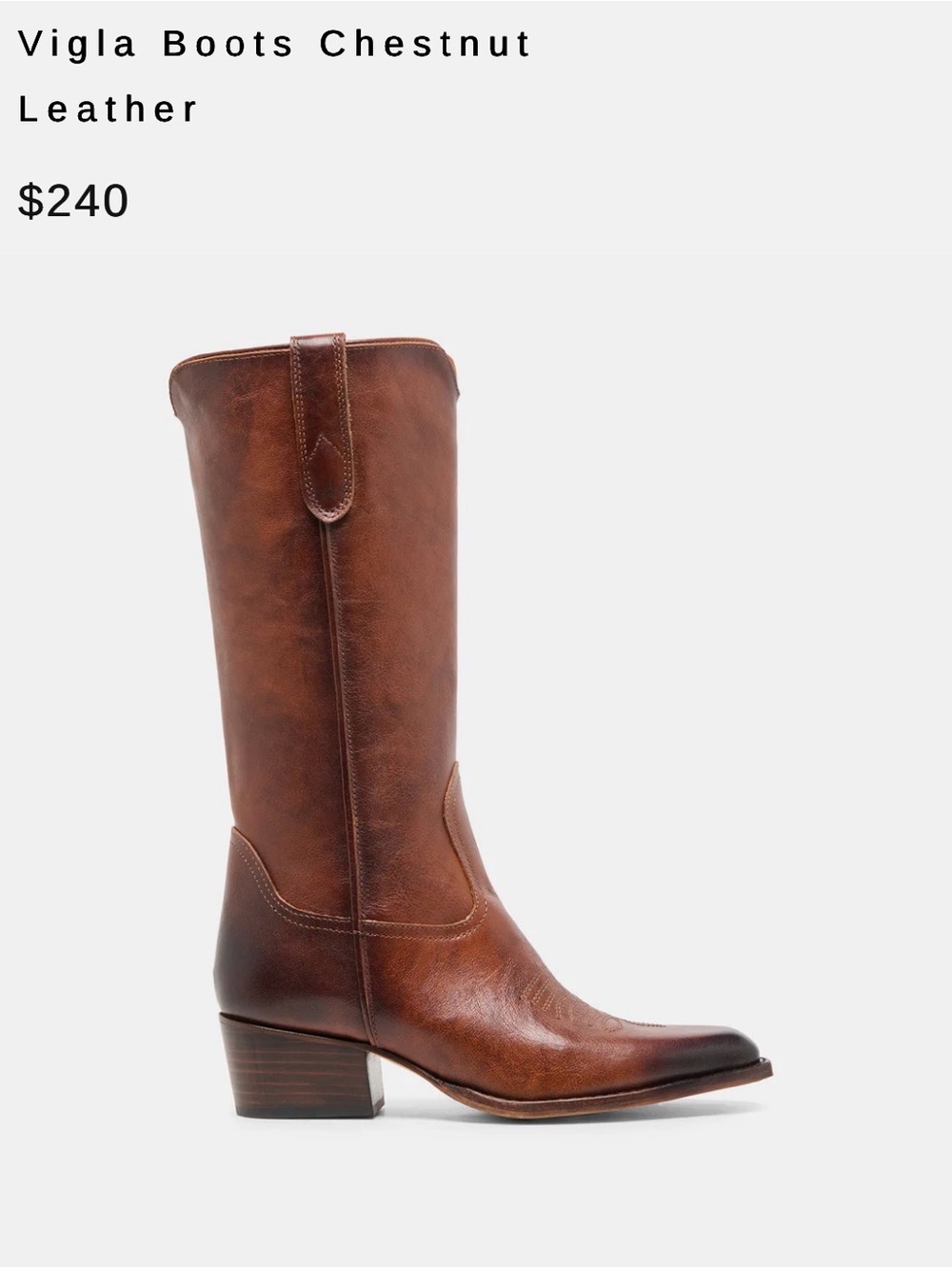 Dolce Vita Chestnut Leather Boots